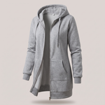 ROSAMUND COSY ZIP HOODIE COAT