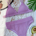 Elvira® | Triangle Top and Thong Bikini With Structured Bottoms