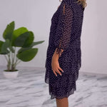 LUNESSA POLKA TIERED DRESS
