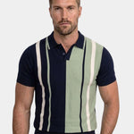 Retro Stripe Polo – Cross & Crown