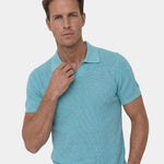 Casual Buttonless Knit Polo Shirt - Cross & Crown