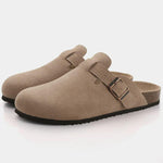 Bavarian Artisan Suede Clog - Cross & Crown