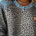 Esmée | Leopard Patchwork Sweater with Flattering Fit and Daily Comfort
