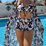 Barrie® | Three-piece Bikini With Print