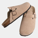Bavarian Artisan Suede Clog - Cross & Crown