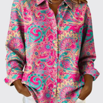 Joanna | Paisley Button-Up Blouse