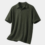 Imperial Diamond Knit Polo Shirt - Cross & Crown