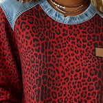 Esmée | Leopard Patchwork Sweater with Flattering Fit and Daily Comfort
