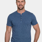 Essential Casual Henley Neck T-Shirt - Cross & Crown