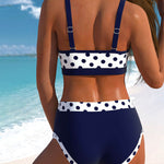 Andrea® | High Waist Patchwork Bikini With Peas