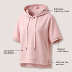 ALISON SHORT SLEEVE HOODIE