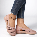 MIRENA GRACE LEATHER FLATS