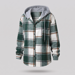 HIGHLAND PLAID HOODED COAT