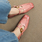 Elena Genuine Leather Heels