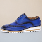 Hudson Genuine Leather Wingtip Oxford Shoes