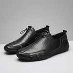 LORENZO GENUINE LEATHER SLIP-ONS