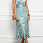 Aurelia | Satin Cutout Midi Dress