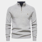 Elegant Quarter Zip Sweater - Cross & Crown