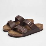 Continental Twin-Buckle Summer Sandals - Cross & Crown