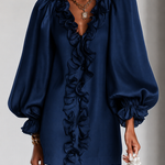 Antoinette | Ruffled Puff-Sleeve Mini Dress