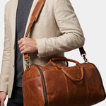 Continental Weekender Leather Travel Bag - Cross & Crown