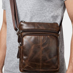 Crossbody Leather Shoulder Bag - Cross & Crown