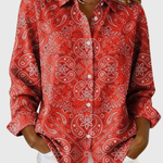 Joanna | Paisley Button-Up Blouse