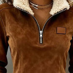 JULIAN SUEDE SWEATER