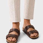 Continental Twin-Buckle Summer Sandals - Cross & Crown