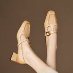 Elena Genuine Leather Heels