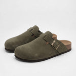 Bavarian Artisan Suede Clog - Cross & Crown