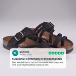 MARLBOROUGH BRAIDED CORK SANDALS