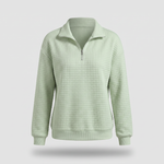 ROSALIE TEXTURED ZIP SWEATER