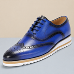 Hudson Genuine Leather Wingtip Oxford Shoes