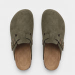 Bavarian Artisan Suede Clog - Cross & Crown