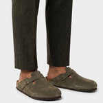 Bavarian Artisan Suede Clog - Cross & Crown