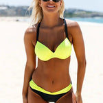 Brannon® | Stylish Fitted Bikini Set With Ruffles and Adjustable Straps