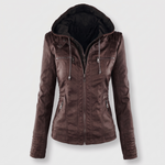 GENEVIEVE FAUX SUEDE JACKET