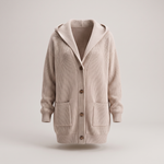 WARM ESSENTIAL HOODED CARDIGAN