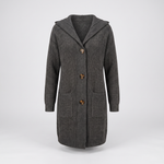 WARM ESSENTIAL HOODED CARDIGAN