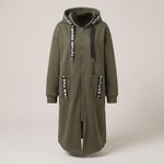 CASUAL LUXE HOODED SWEATSHIRT COAT
