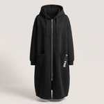 CASUAL LUXE HOODED SWEATSHIRT COAT