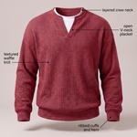 COSY LAYER WAFFLE TOP
