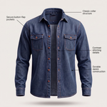 MODERN UTILITY DENIM SHIRT