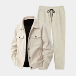 Ivory Corduroy Set - Cross & Crown