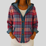 Imogen | Hooded Checked Jacket