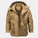 Fleece Hooded Bomber Jacket - Cross & Crown