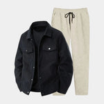 Ivory Corduroy Set - Cross & Crown