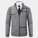 Graphite Symmetry Knit Jacket - Cross & Crown