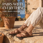 Jocelyn - Braided Cork Sandals